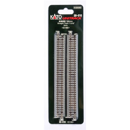 Ground Level 186mm Straight Track (4)