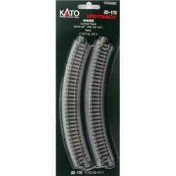 Ground Level Radius 216mm Curved Track 45 Deg. (4)
