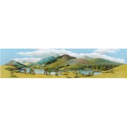 Large Mountain Lake Scenic Background 228mm x 737mm
