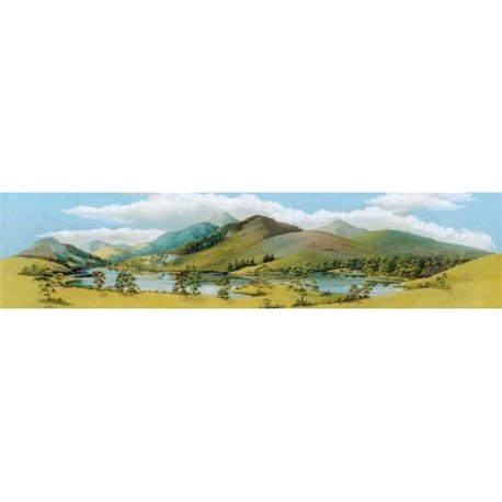 Large Mountain Lake Scenic Background 228mm x 737mm