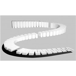 4% Foam Incline/Decline set - Pack of 4 sections from 0 to 4"