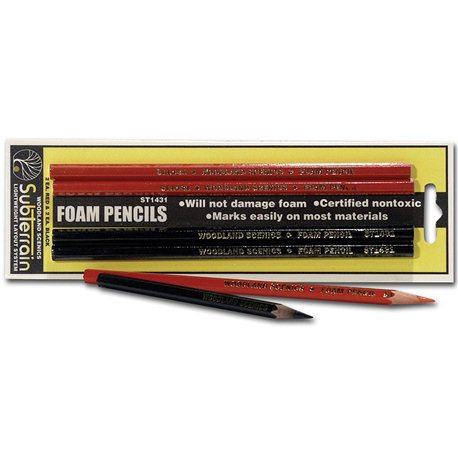 Foam Pencils (2 Red/2 Black)