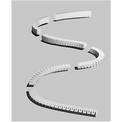 3% Foam Incline/Decline set - Pack of 6 sections from 0 to 4.5"