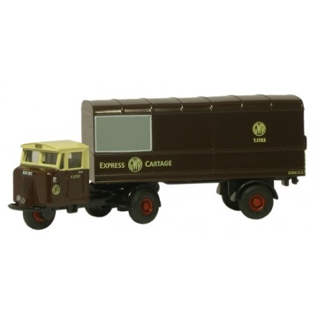 Scammell Mechanical Horse Van Trailer GWR