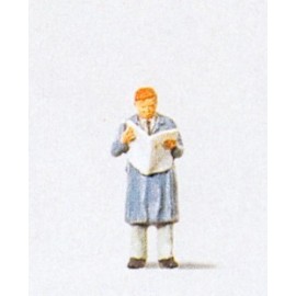 Man Reading the Newspaper Figure