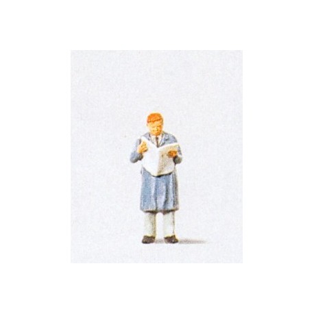 Man Reading the Newspaper Figure