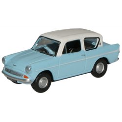Lt.Blue/Ermine White Ford Anglia