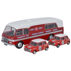 BMC Car Transporter & Two Minis BMC Competitions Dept