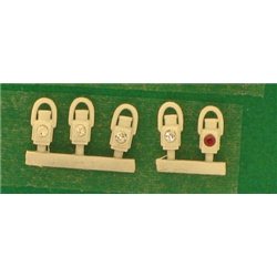 GWR Head & Tail Lamps White (5)
