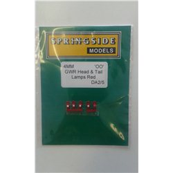GWR Head & Tail Lamps Red (5)