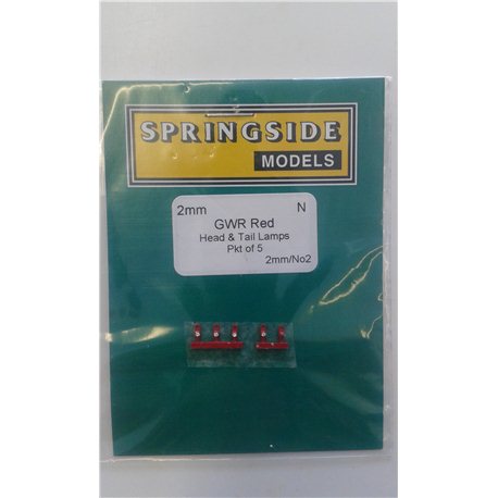GWR Head & Tail Lamps Red (5)