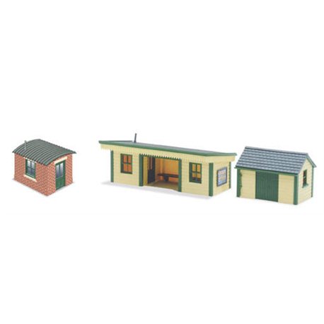 Platform shelter, wooden type with 2 huts