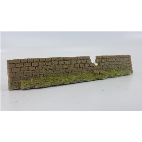 Garden walling light brown damaged