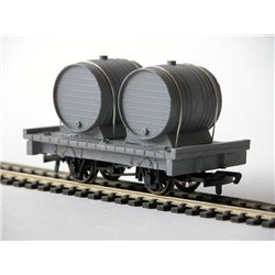 Bi-foudre twin wine barrels