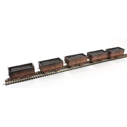 16 ton steel mineral wagon in BR bauxite - weathered