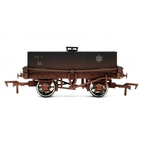 BR rectangular tank wagon. Weathered